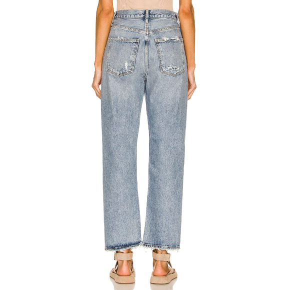 AGOLDE Isolate Medium Indigo 90s Mid-Rise Loose Jeans Size 28 - Picture 4 of 8